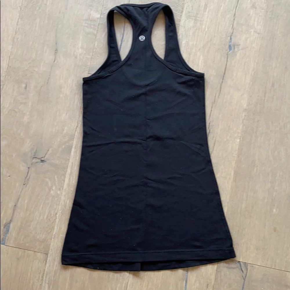 lululemon black racer back tank